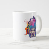 Sharpei Native American Indian Chief Grote Koffiekop (Voorkant rechts)