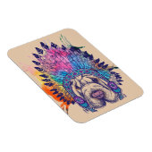 Sharpei Native American Indian Chief Magneet (Rechterzijde)