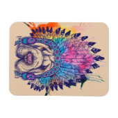 Sharpei Native American Indian Chief Magneet (Horizontaal)