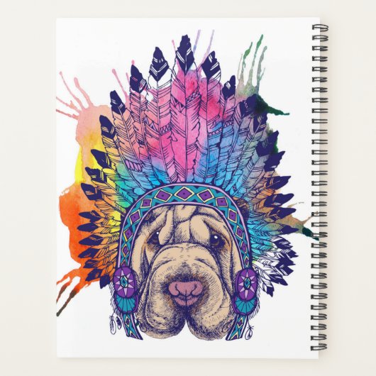 Sharpei Native American Indian Chief Planner (Achterkant)