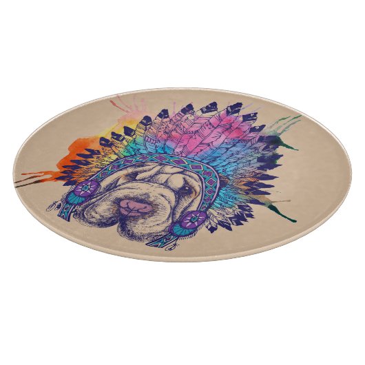 Sharpei Native American Indian Chief Snijplank (Hoek)