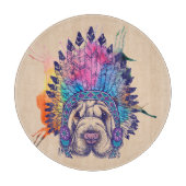Sharpei Native American Indian Chief Snijplank (Voorkant)