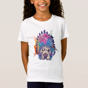 Sharpei Native American Indian Chief T-shirt