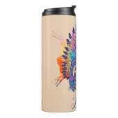 Sharpei Native American Indian Chief | Voeg je Na  Thermosbeker (Gedraaid links)