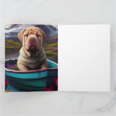 Sharpei op een peddel: Een Schilderachtig avontuur Kaart (Binnen)