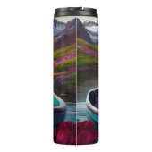 Sharpei op een peddel: Een Schilderachtig avontuur Thermosbeker (Achterkant)