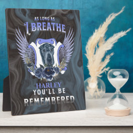 Sharpei Zolang ik Adem Gedenkplaat Fotoplaat