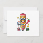 Sharpened & Smiling – Back to School Flat Card (Voorkant)