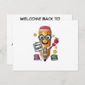 Sharpened & Smiling – Back to School Flat Card (Voorkant / Achterkant)