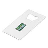 Sharpener Creditkaart Flessenopener (Voorkant Gekanteld)