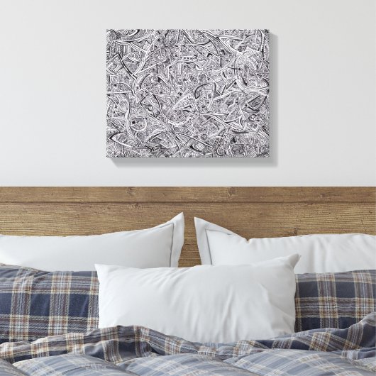 Sharpie Graffiti Canvas (Insitu (Slaapkamer))