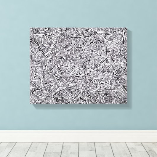 Sharpie Graffiti Canvas (Insitu (Houten vloer))