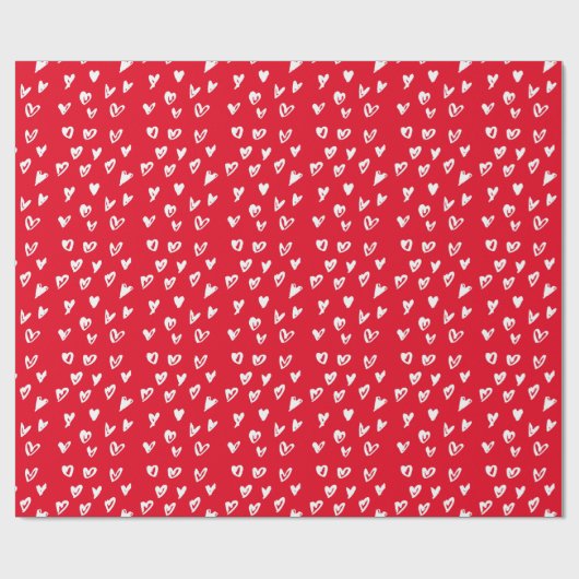 Sharpie Hearts Wrapping Paper Cadeaupapier (Vlak)