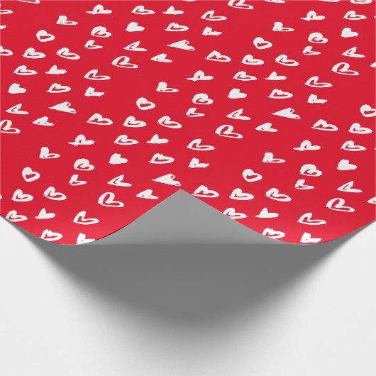Sharpie Hearts Wrapping Paper Cadeaupapier (Hoek)