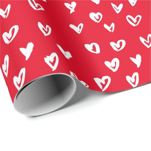 Sharpie Hearts Wrapping Paper Cadeaupapier (Rol Hoek)