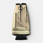 Sharpie Schooner Sailboat - Bottle Cooler (Achterkant)