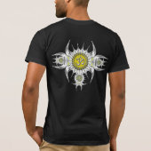Sharpozia Zilveren Om-shirt T-shirt (Achterkant)