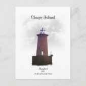 SHARPS ISLAND BRIEFKAART (Voorkant)