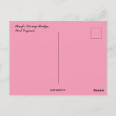 Sharp's Kissingbrug West Virginia Briefkaart (Achterkant)