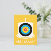 Sharpschutter 30th Birthday - Ah Shoot! Uitnodigin Kaart (Staand voorkant)