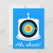 Sharpschutter's 40e verjaardag - Doeluitnodiging Kaart (Voorkant)