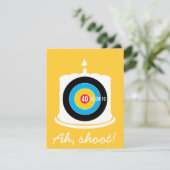 Sharpschutter's 40ste verjaardag - Dart Invitation Kaart (Staand voorkant)