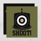 Sharpschutter's 40ste verjaardag - Uitnodiging tot (Voorkant / Achterkant)