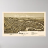 Sharpsville, PA Panoramic Map - 1901 Poster (Voorkant)