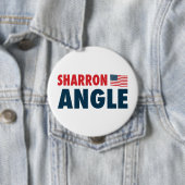 Sharron Angle Patriotic Ronde Button 4,0 Cm (In situ)