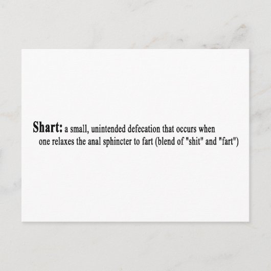 Shart Briefkaart (Voorkant)