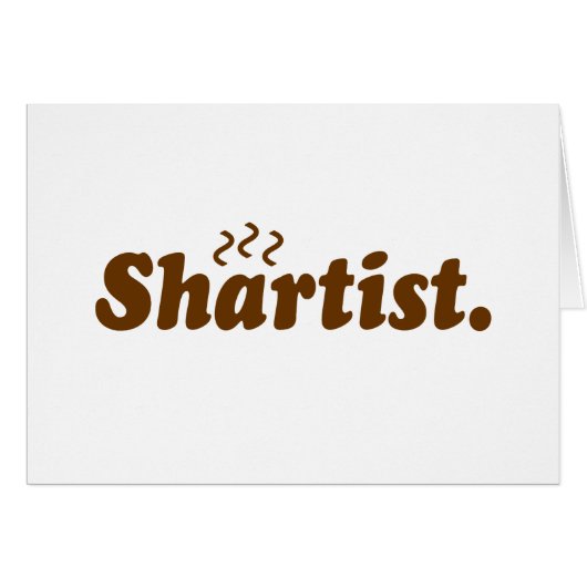 Shartist. Wenskaart (Voorkant Horizontaal)