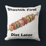 Shashlik Kussen<br><div class="desc">Shashlik is a popular dish in many countries of the Caucasus, Central Asia, and Eastern Europe, but it holds a special place in Georgian cuisine. This delicious skewered meat, often made from marinated chunks of beef, lamb, or pork, is grilled over an open flame, creating a smoky, savory flavor that’s...</div>