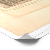 Shasta, CA Panoramische kaart 1856 (1612A) Poster (Hoek)