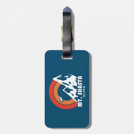 Shasta California Sun Eagle Bagagelabel (Achterkant verticaal)