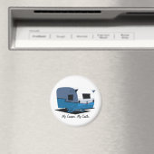 Shasta  Camper - blauw Magneet (Insitu (Vaatwasser))