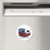 Shasta  Camper - Rood Magneet (Insitu (Vaatwasser))