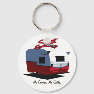 Shasta  Camper - rood Sleutelhanger