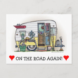 Shasta Camper Trailer RV Briefkaart