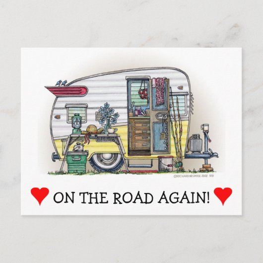 Shasta Camper Trailer RV Briefkaart (Voorkant)