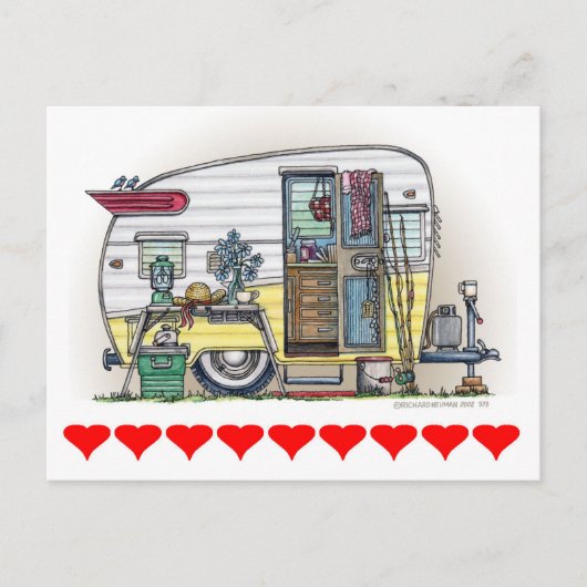 Shasta Camper Trailer RV Briefkaart (Voorkant)