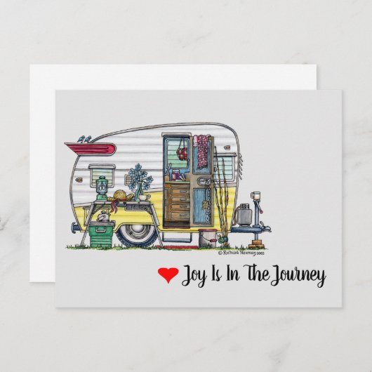 Shasta Camper Trailer RV Briefkaart (Voorkant / Achterkant)