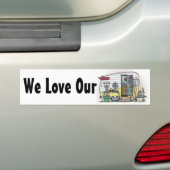 Shasta Camper Trailer RV Bumperstickers (Op auto)