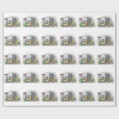 Shasta Camper Trailer RV Cadeaupapier (Vlak)