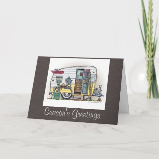 Shasta Camper Trailer RV Feestdagen Kaart (Voorkant)