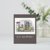 Shasta Camper Trailer RV Kaart (Staand voorkant)