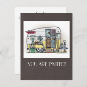 Shasta Camper Trailer RV Kaart (Voorkant / Achterkant)