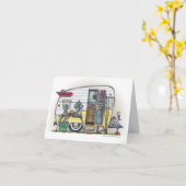 Shasta Camper Trailer RV Kaart (Gele Bloem)