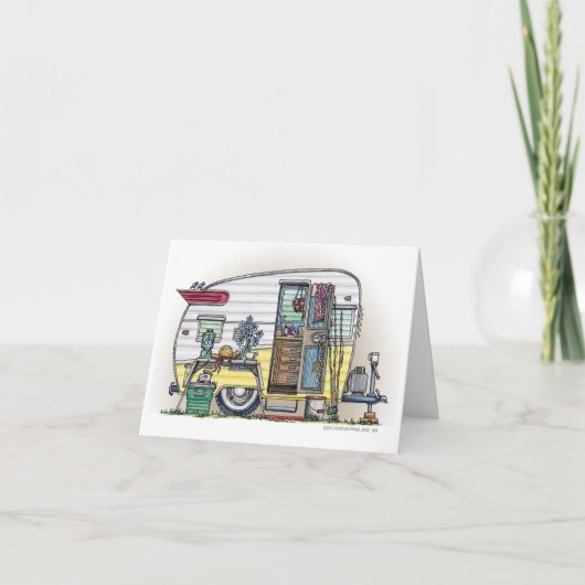 Shasta Camper Trailer RV Kaart (Voorkant)