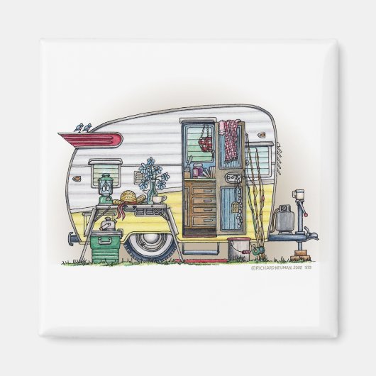 Shasta Camper Trailer RV Magneten (Voorkant)