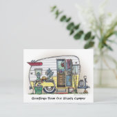 Shasta Camper Trailer RV Post-kaarten Briefkaart (Staand voorkant)